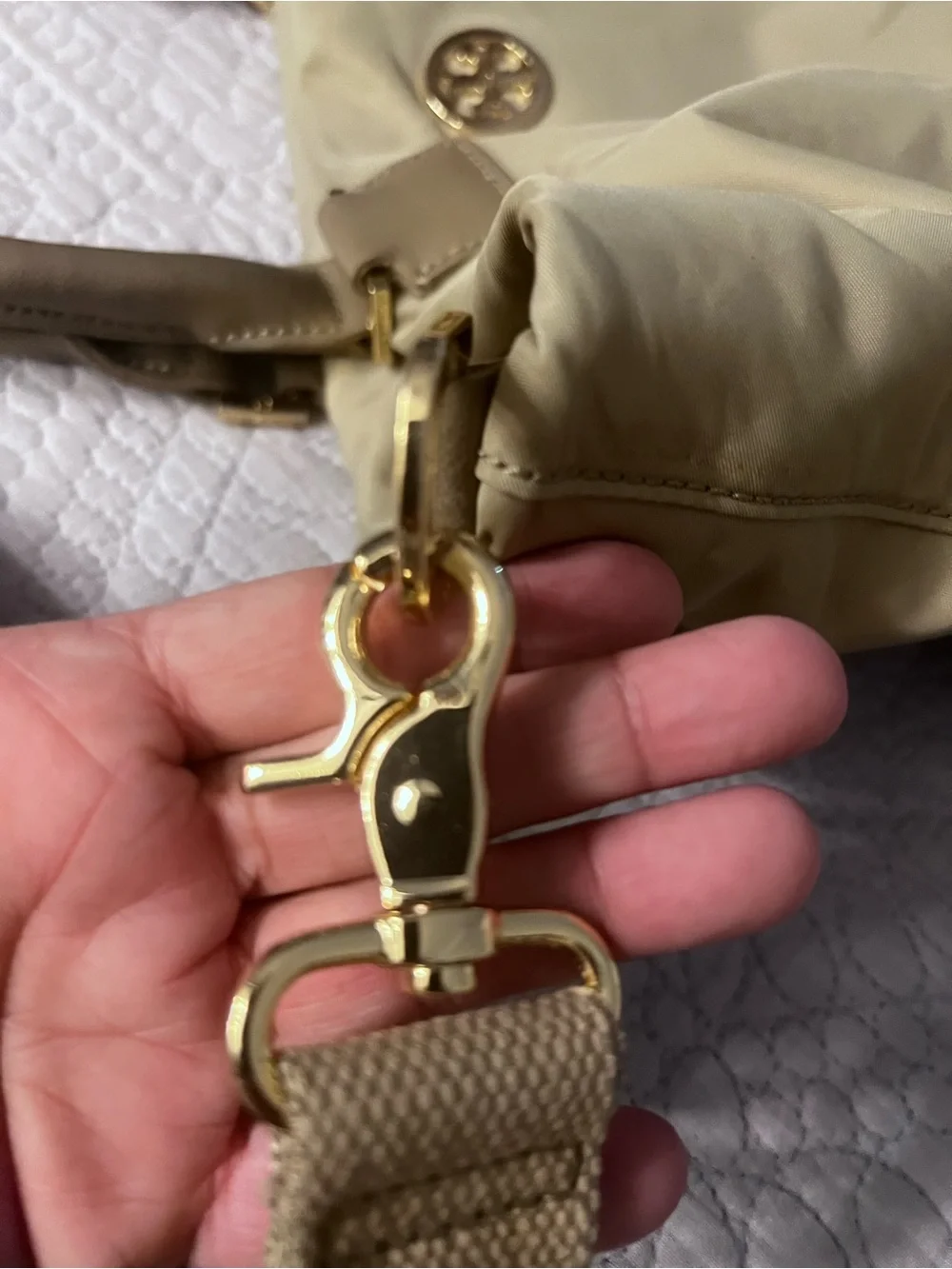 Tory Burch used few